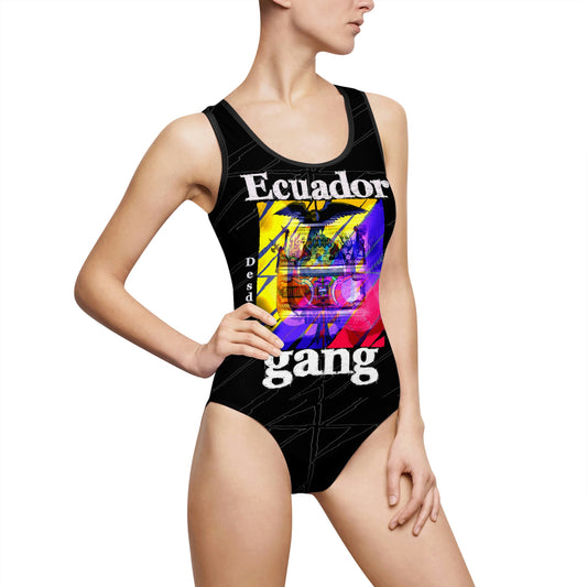 Women's Classic One-Piece Swimsuit Ecuador Gang