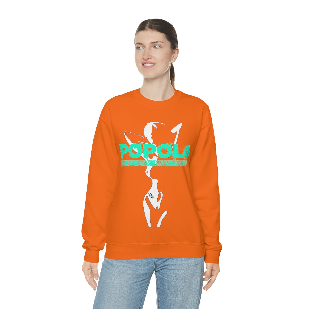 Popola No Es Una Mala Palabra by Bachi Unisex Crewneck Sweatshirt - Bachi Apparel