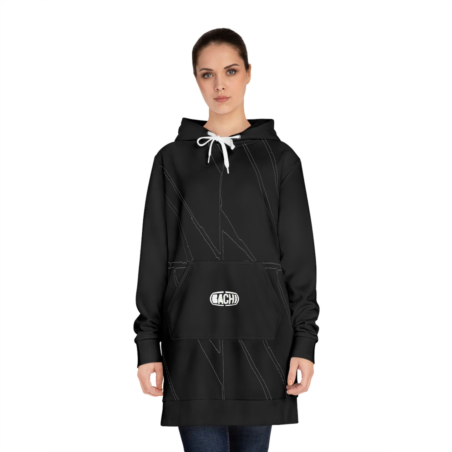 Womens Black Hoodie Dress