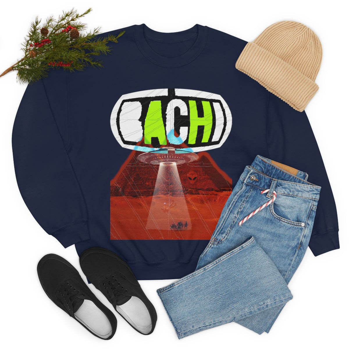 Unisex Sweatshirt Bachi Alien Abduction