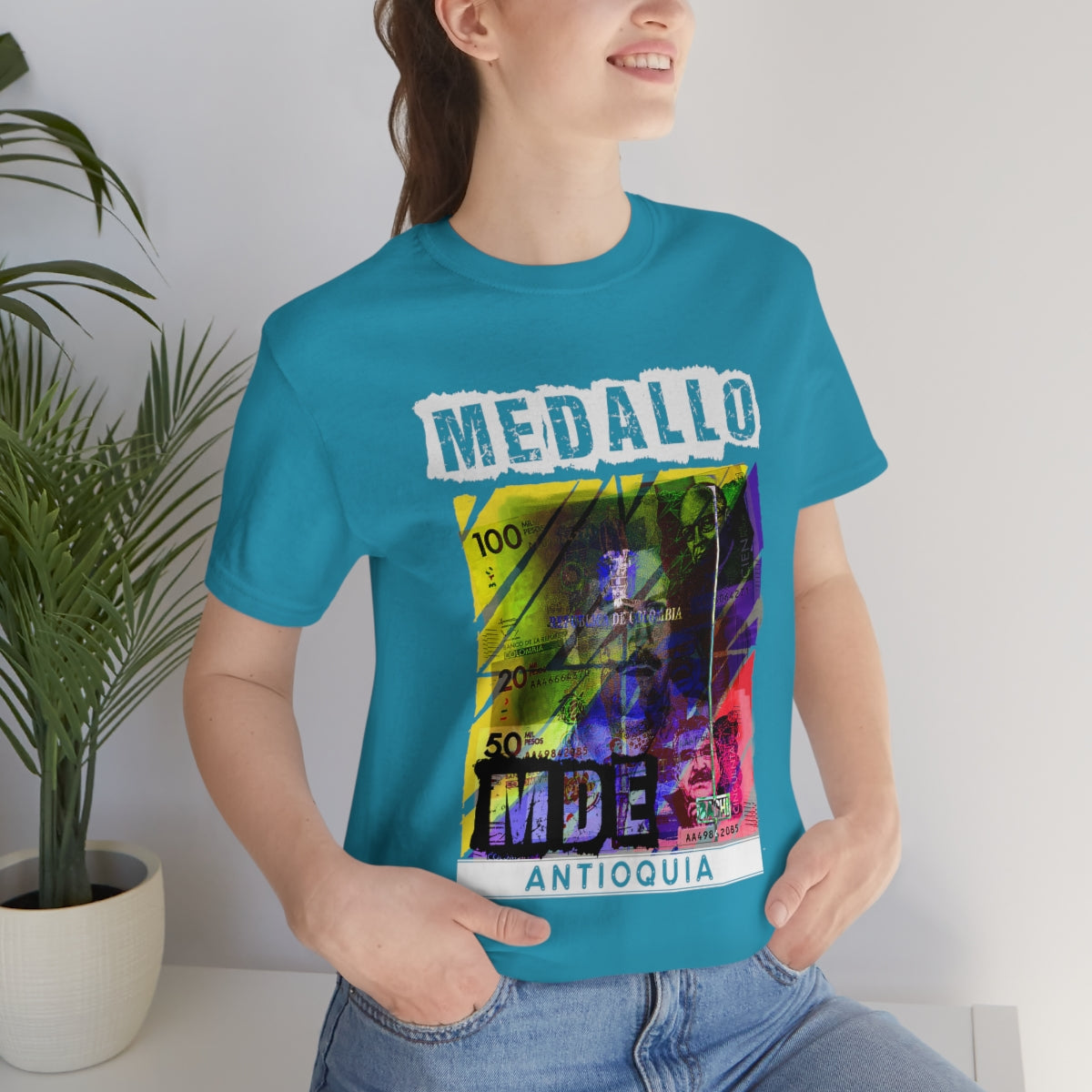 Unisex T-shirt Rep Your Country Medellin Colombia Medallo