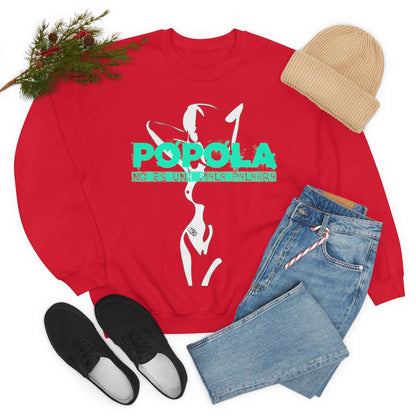 Popola No Es Una Mala Palabra by Bachi Unisex Crewneck Sweatshirt - Bachi Apparel