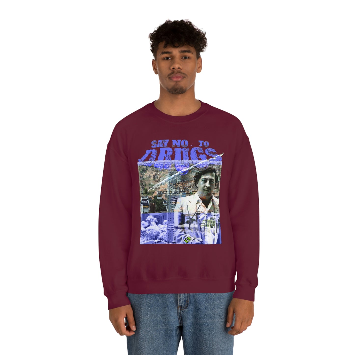 Unisex Sweatshirt Pablo Escobar Medellin Say No To Drugs