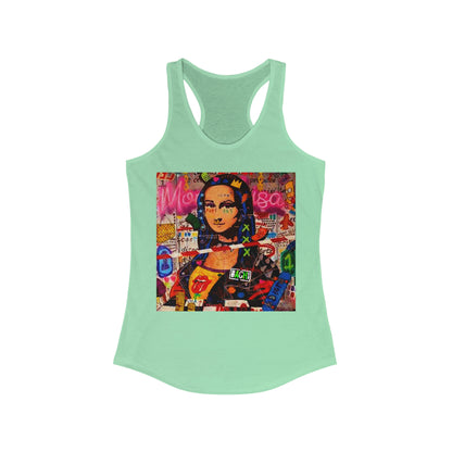 Women's color camo MonaLisa Ideal Racerback Tank