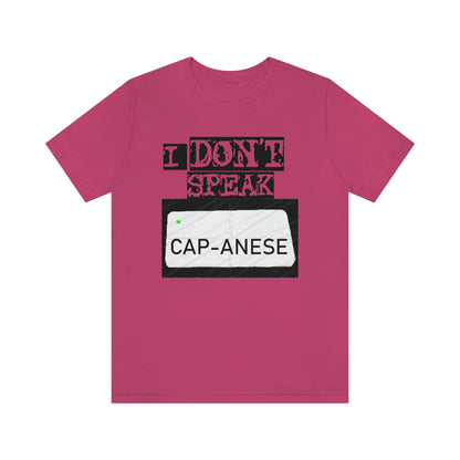 Unisex T-shirt Bachi No Speak Capanese