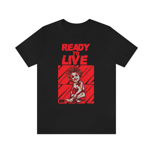 Unisex T-shirt Ready To Live In Red