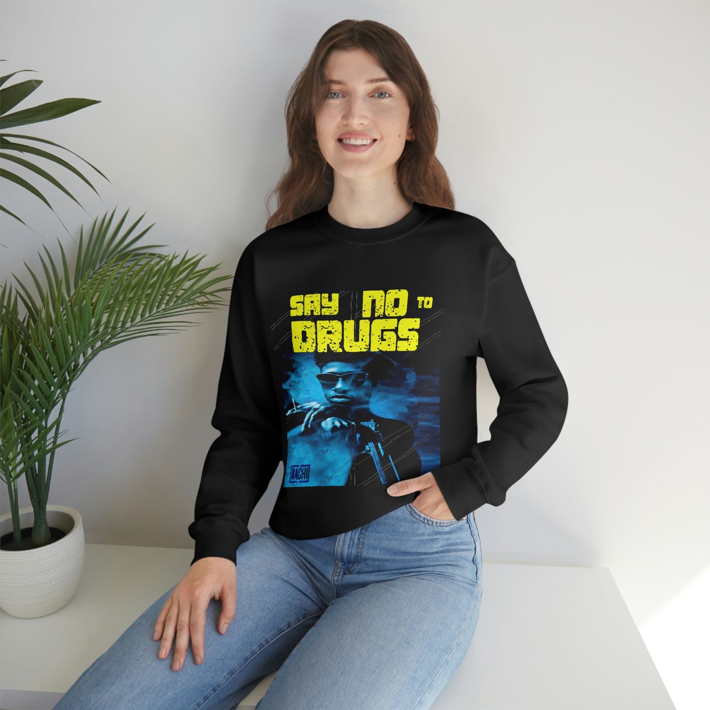 Unisex Sweatshirt Nino Brown Say No To Drugs