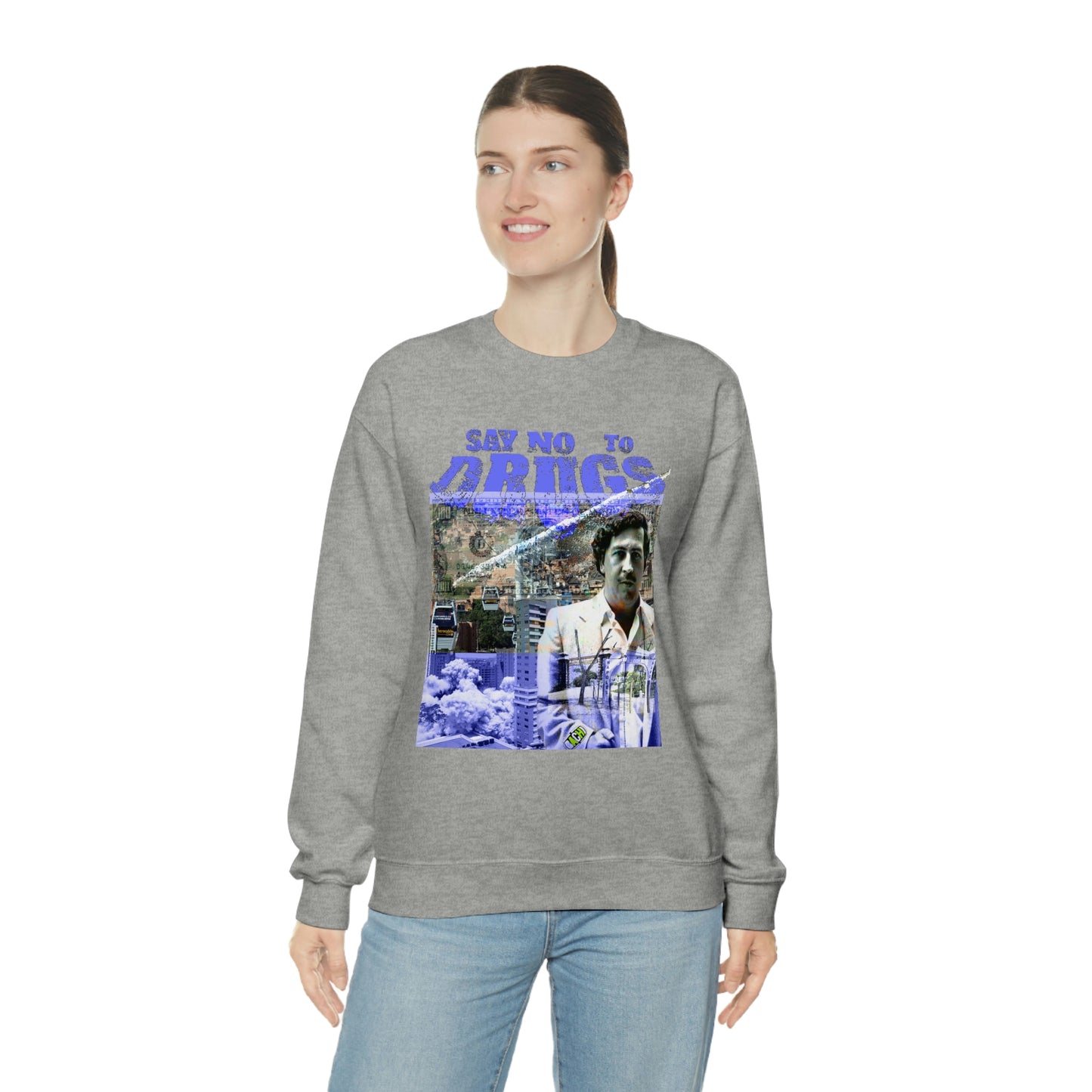 Unisex Sweatshirt Pablo Escobar Medellin Say No To Drugs