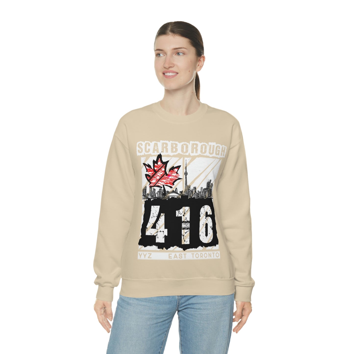 Unisex Sweatshirt Scarborough 416 Toronto