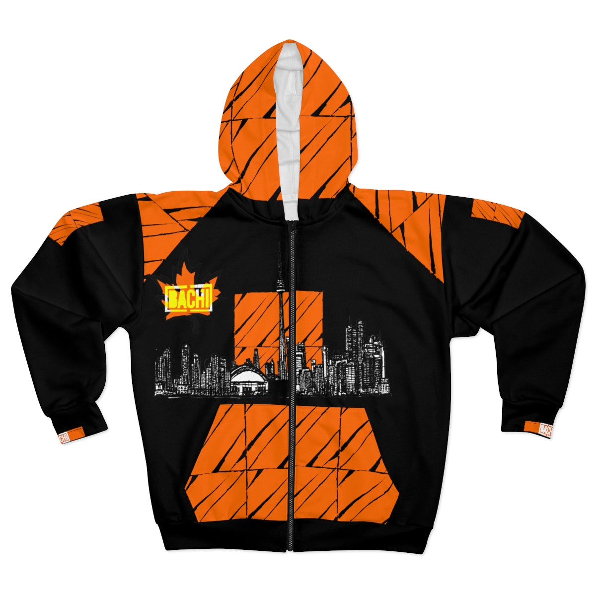  Unisex Zip Hoodie 6ix Skyline "Rep Your City" AOP