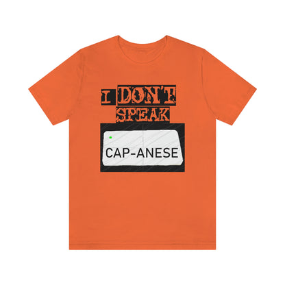 Unisex T-shirt Bachi No Speak Capanese