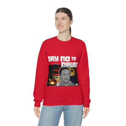 Manuel Noriega Say No To Drugs Unisex  Crewneck Sweatshirt - Bachi Apparel