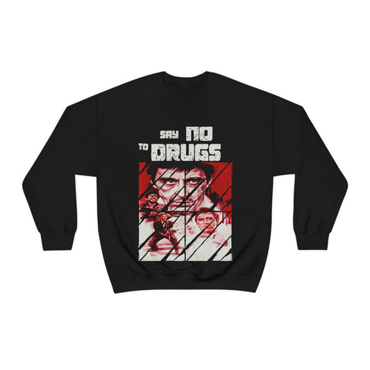 Unisex Sweatshirt Scarface Say No To Drugs