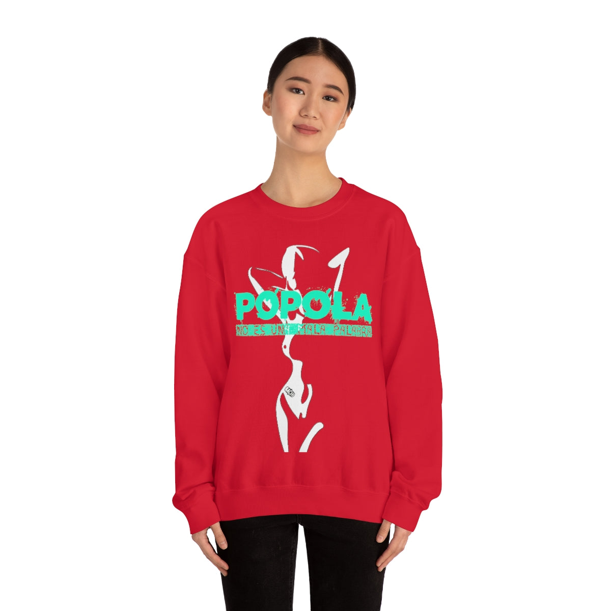 Popola No Es Una Mala Palabra by Bachi Unisex Crewneck Sweatshirt - Bachi Apparel