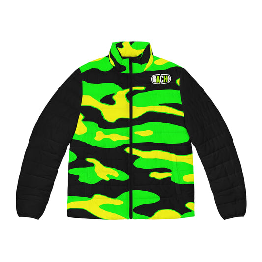 Men's Puffer Jacket (AOP) Coat  Bachi Camouflage