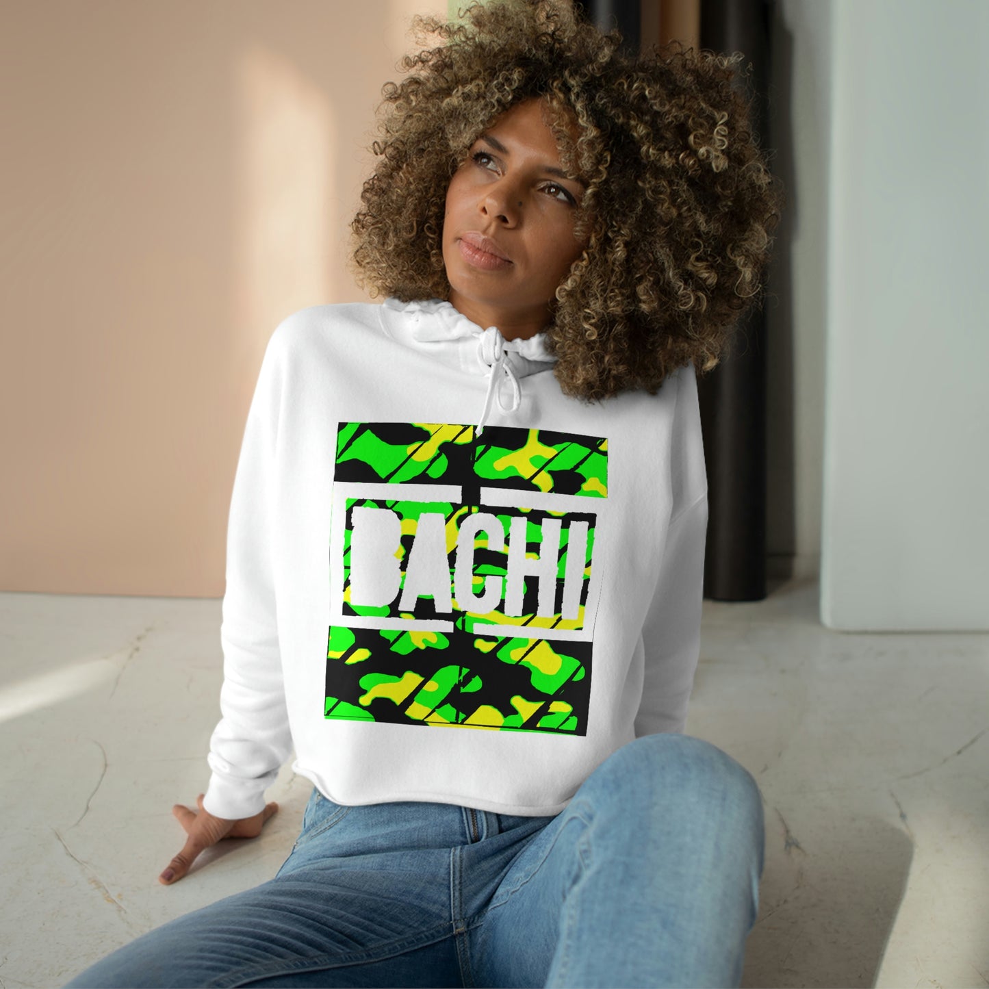 Women's Crop Hoodie Bachi Camo Dream