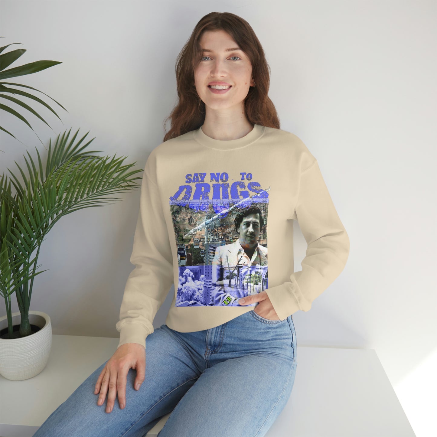 Unisex Sweatshirt Pablo Escobar Medellin Say No To Drugs