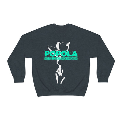 Popola No Es Una Mala Palabra by Bachi Unisex Crewneck Sweatshirt - Bachi Apparel