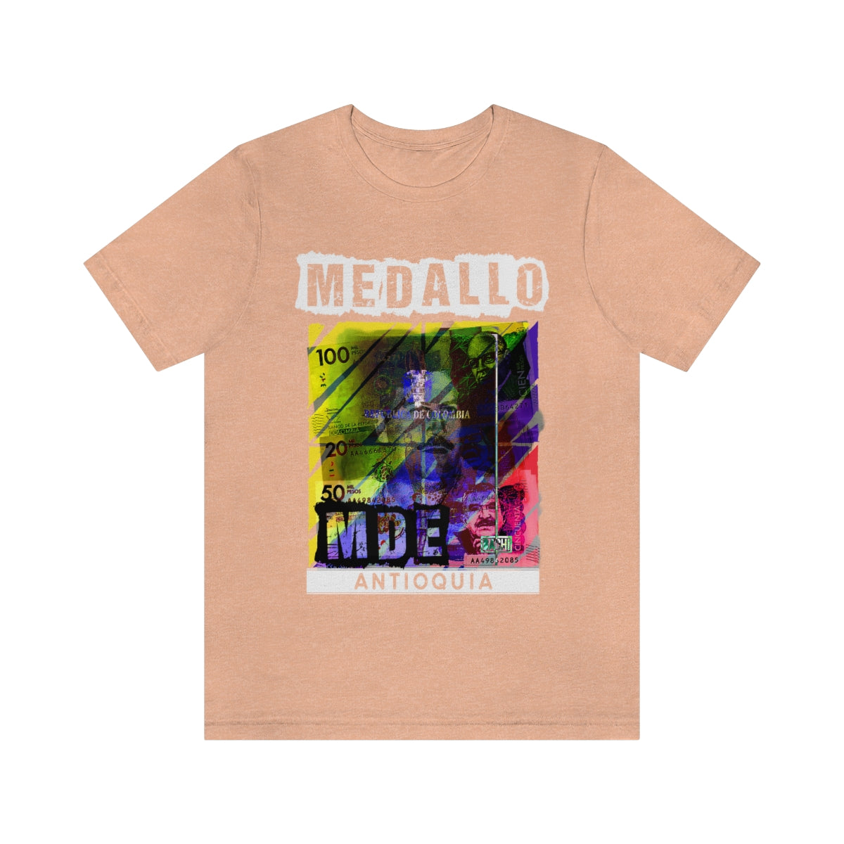 Unisex T-shirt Rep Your Country Medellin Colombia Medallo