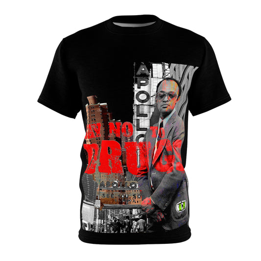 Unisex AOP T-shirt Nicky Barnes Say No To Drugs