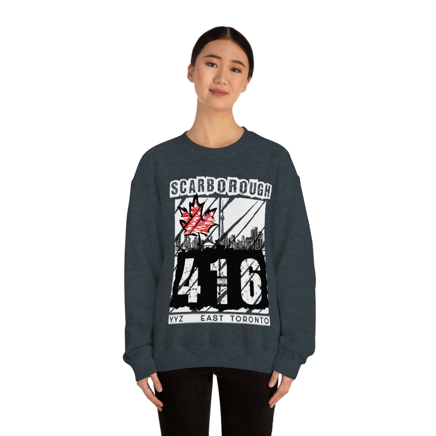 Unisex Sweatshirt Scarborough 416 Toronto