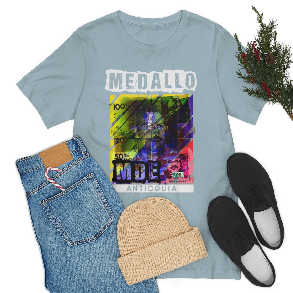 Unisex T-shirt Rep Your Country Medellin Colombia Medallo