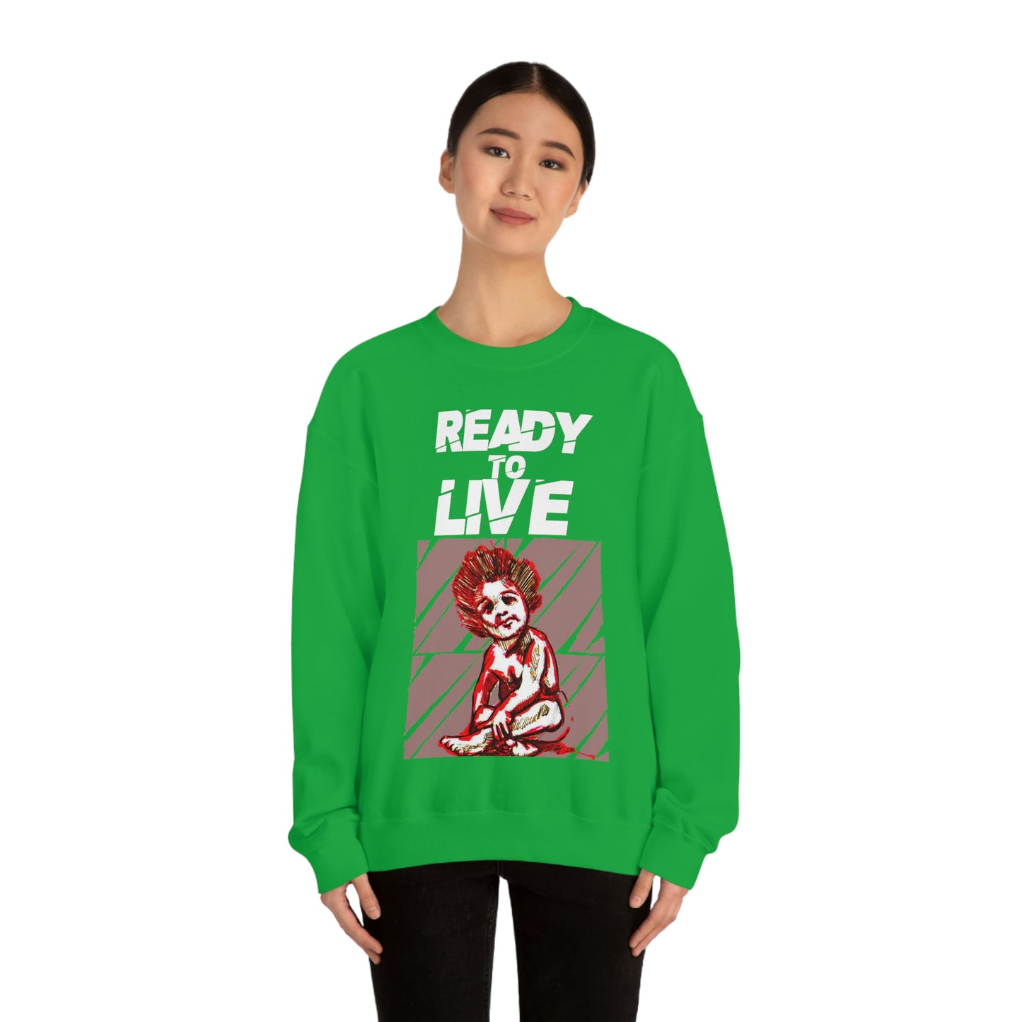 Unisex Sweater Ready to Live