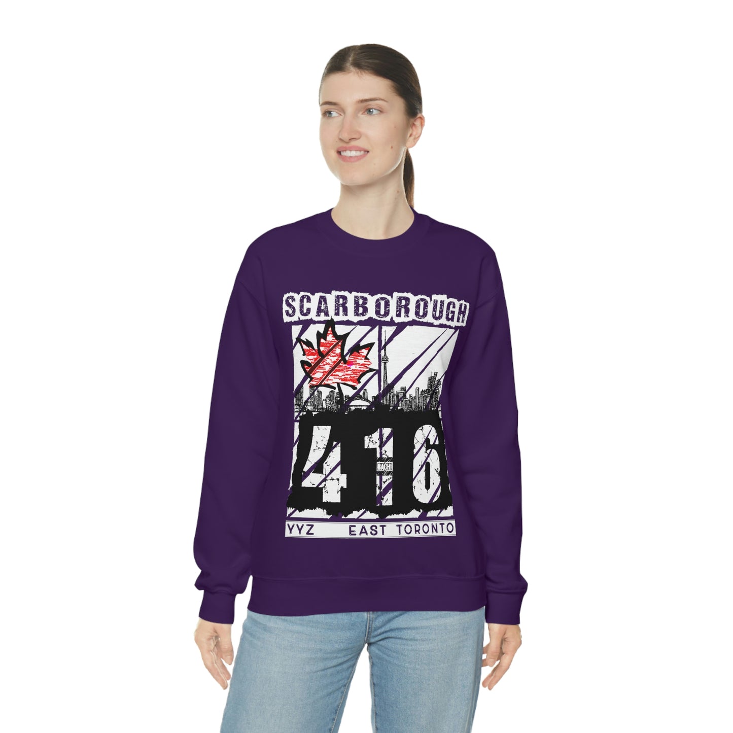 Unisex Sweatshirt Scarborough 416 Toronto