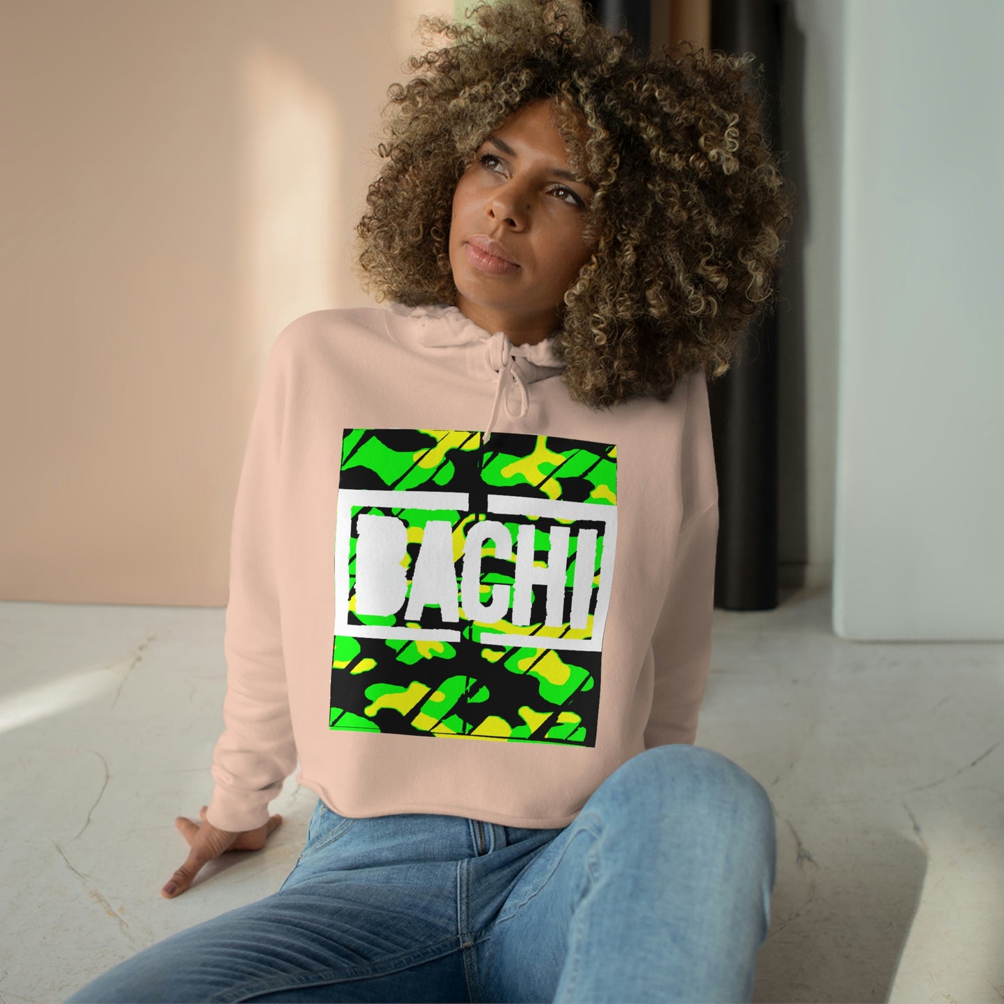 Women's Crop Hoodie Bachi Camo Dream